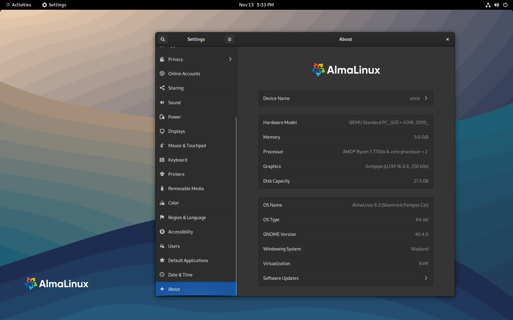 AlmaLinux 9.3