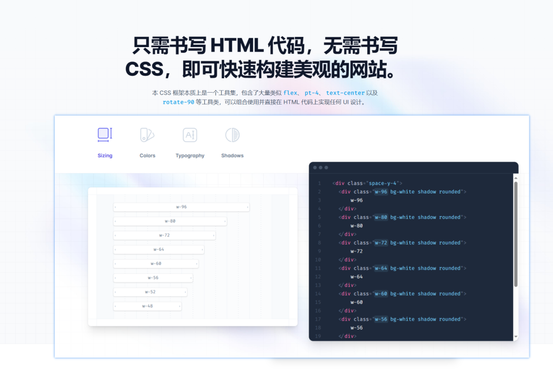 Tailwind CSS 无需书写 CSS！只需关注HTML，即可快速构建美观的网站