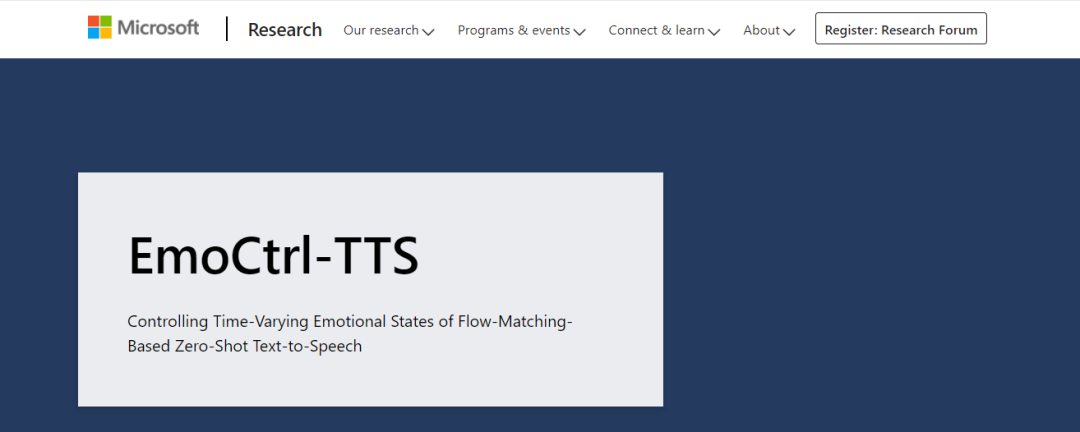 微软提出语音合成系统 EmoCtrl-TTS